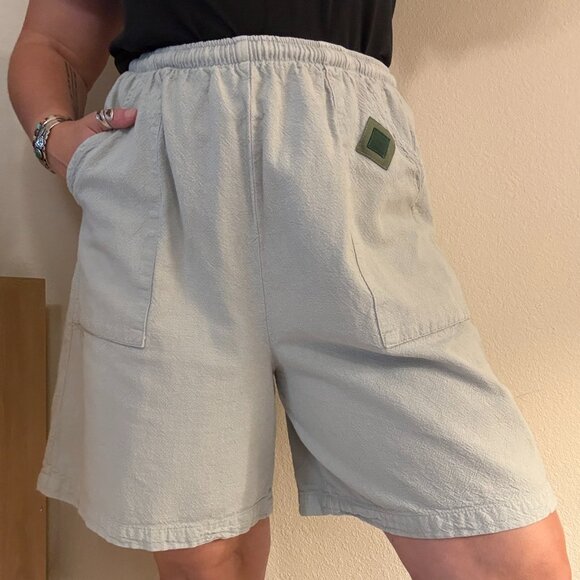 Vintage Pants - Vintage 90s WEK Casual Elastic Waist Shorts M/L